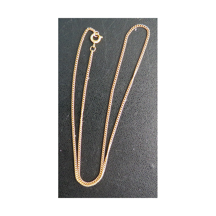 Chainette en métal doré (plaqué or ?) longueur 40 cm