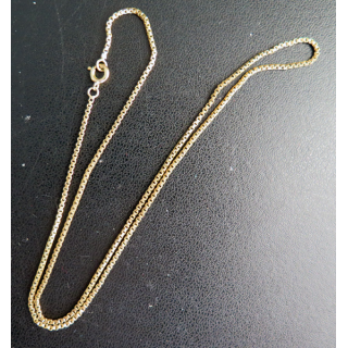 Chainette en métal doré (plaqué or ?) longueur 46 cm