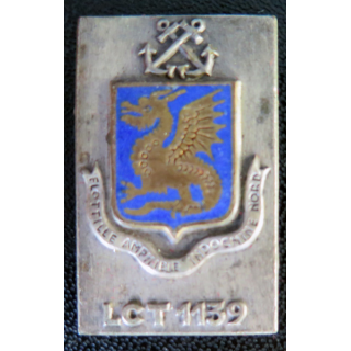 LCT 1139 : insigne du LCT 1139 en Indochine (manque l'attache  avec poinçon Arthus Bertrand)