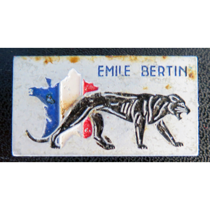 insigne du croiseur Emile Bertin de fabrication Augis Aluminium peint