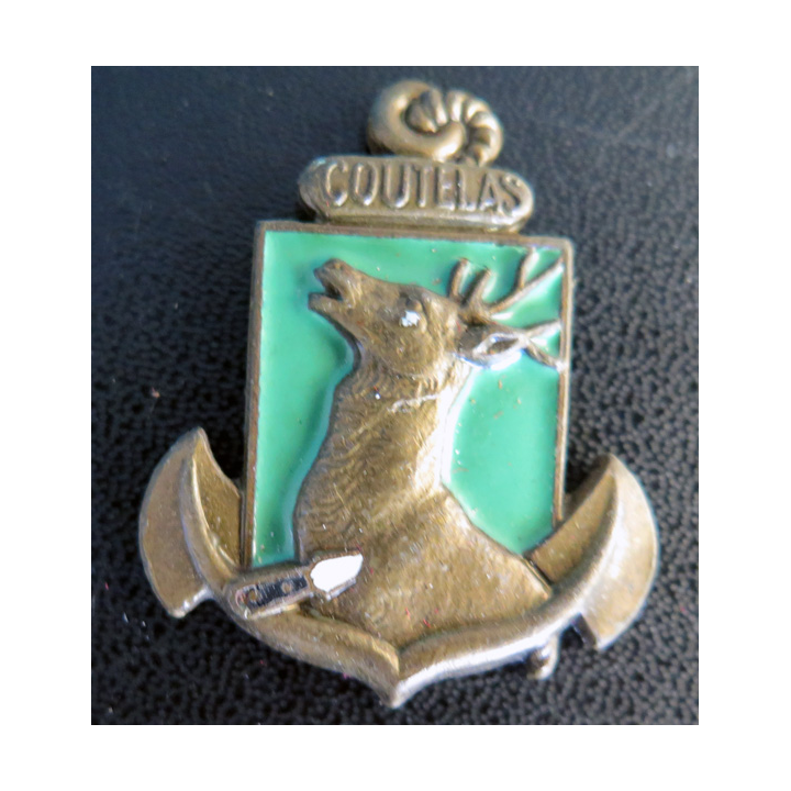 COUTELAS : insigne du Patrouilleur Coutelas Augis en émail sans attache