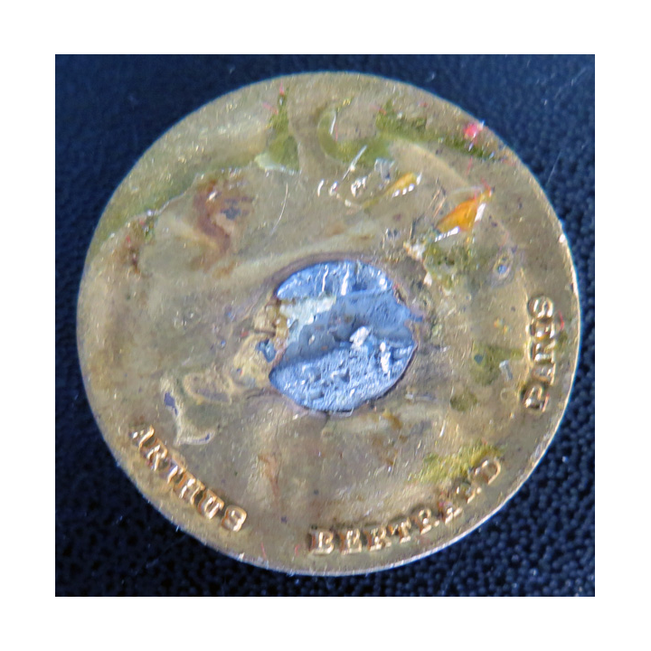 D'ENTRECASTEAUX : Insigne de l'aviso colonial D'Entrecateaux Arthus Bertrand Paris