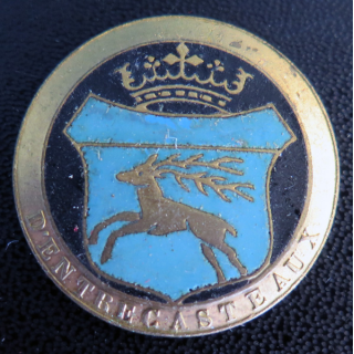 D'ENTRECASTEAUX : Insigne de l'aviso colonial D'Entrecateaux Arthus Bertrand Paris