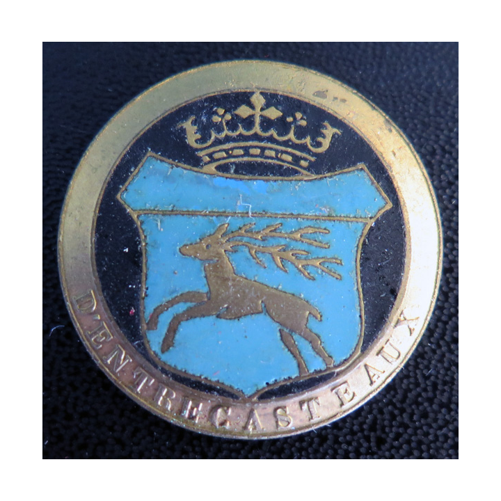 D'ENTRECASTEAUX : Insigne de l'aviso colonial D'Entrecateaux Arthus Bertrand Paris