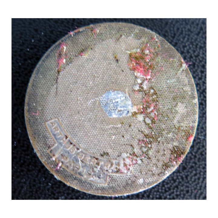 BOUSSOLE : Rondache argentée du bâtiment hydrographique Boussole Arthus Bertrand Paris