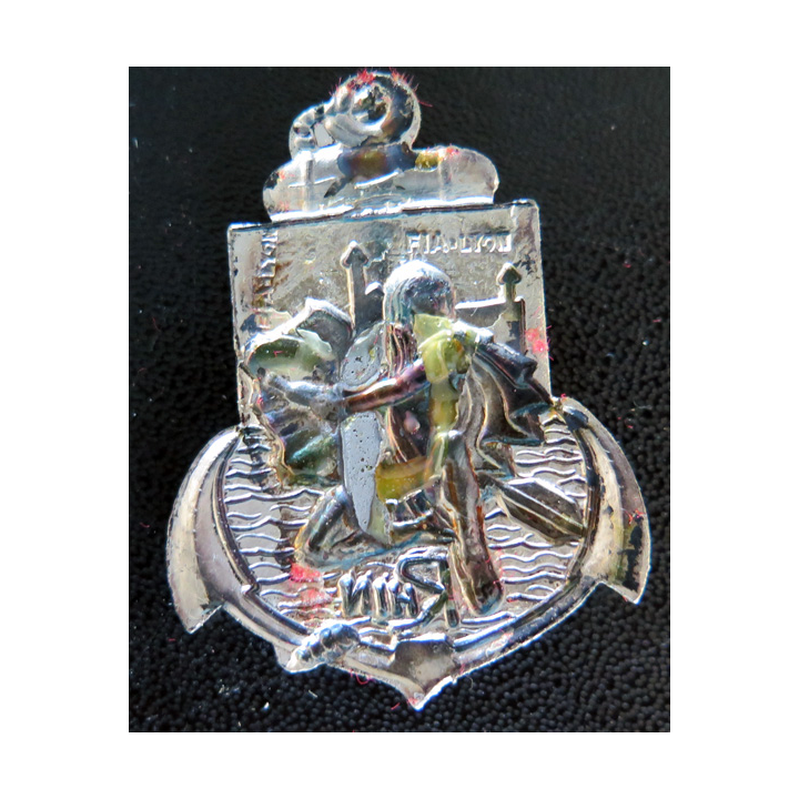 RHIN : insigne émaillé du bâtiment Rhin FIA sans attache