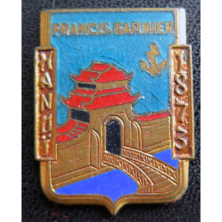 FRANCIS GARNIER : Francis Garnier Hanoï 1873 (Courtois) en émail sans attache