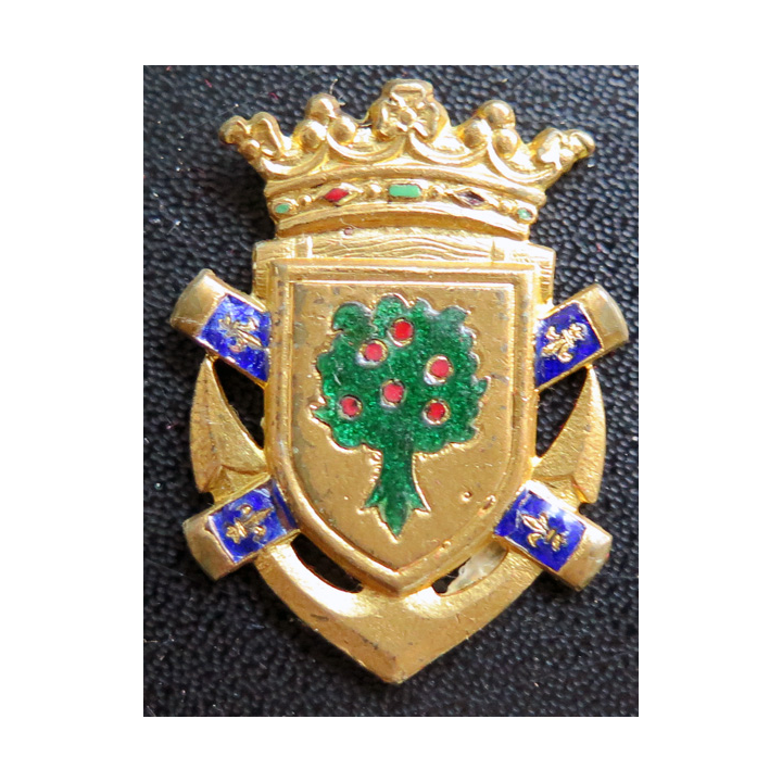 CHÂTEAURENAULT : insigne du contre torpilleurs Châteaurenault  Drago en émail sans attache