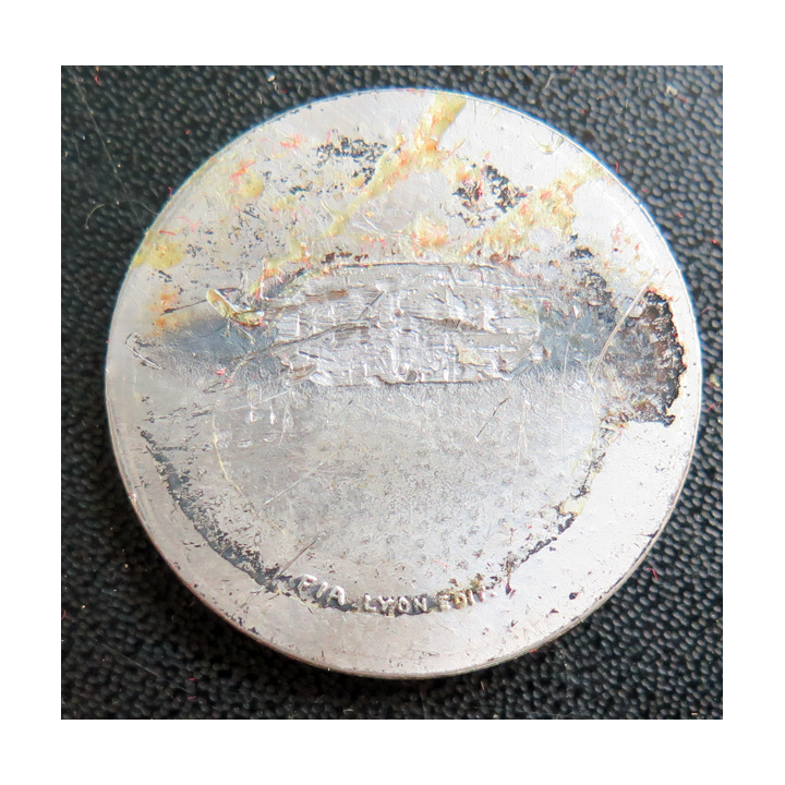 PH TRIEUX : rondache argentée du porte hélicoptères Trieux BDC FIA sans attache