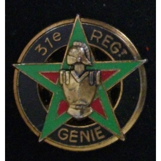 31° RG : 31° RÉGT DU GÉNIE CUIRASSE (DRAGO 2997) insigne
