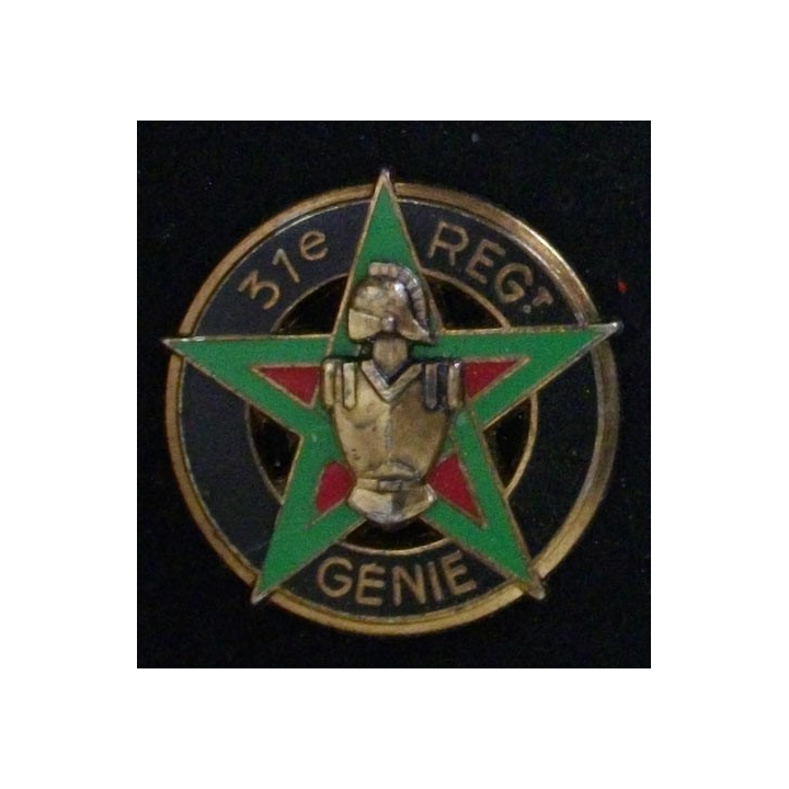 31° RG : 31° RÉGT DU GÉNIE CUIRASSE (DRAGO 2997) insigne