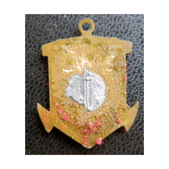 PROVENCE : insigne du bâtiment de ligne Provence peint AUGIS 2,8 cm de hauteur