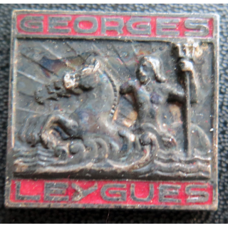 GEORGES LEYGUES : Croiseur Georges Leygues Annonier dans cartouche en émail