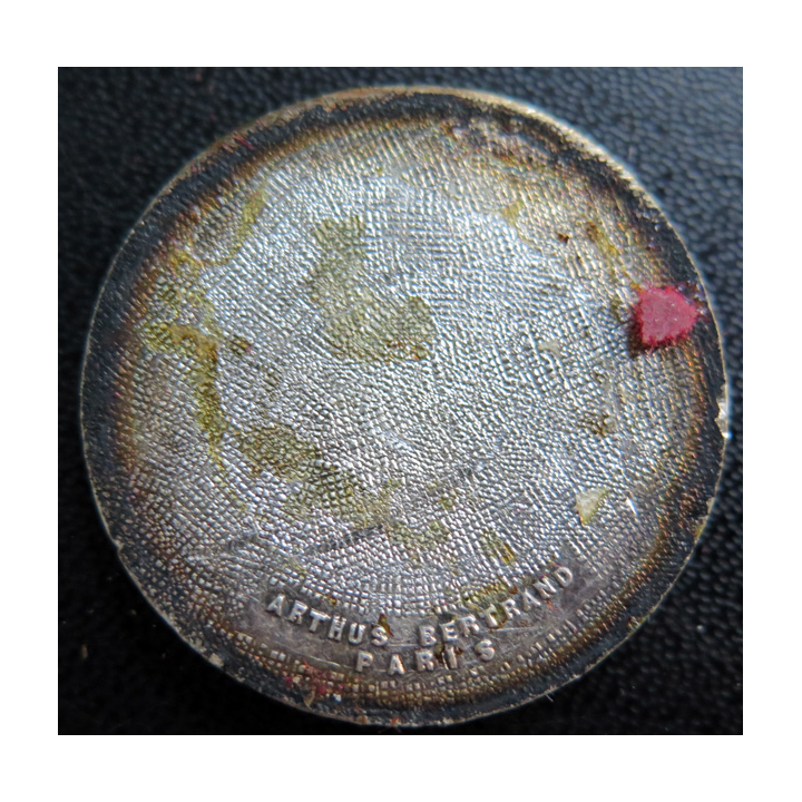 LORIENTAISE : rondache argentée du dragueur océanique La Lorientaise Arthus Bertrand Paris