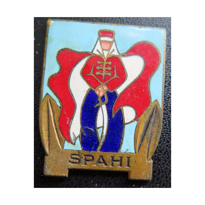 SPAHI : insigne du patrouilleur Spahi Drago Olivier Métra en émail sans attache