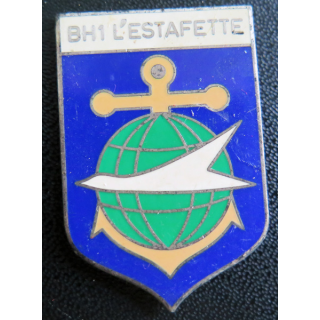 L'ESTAFETTE : insigne du bâtiment Hydrographe 1 L'estafette Arthus Bertrand Paris sans attache