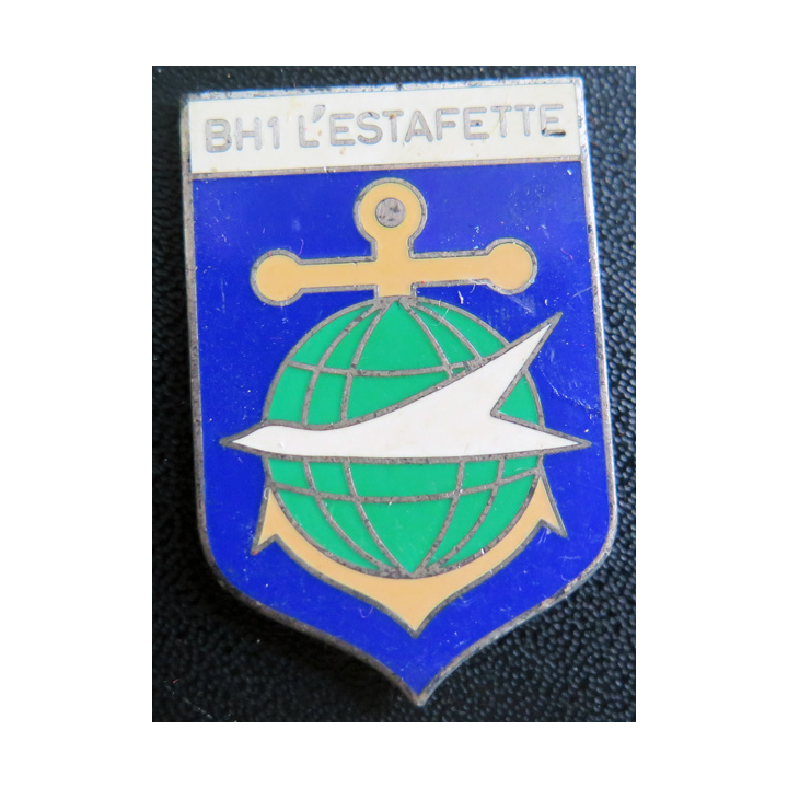 L'ESTAFETTE : insigne du bâtiment Hydrographe 1 L'estafette Arthus Bertrand Paris sans attache