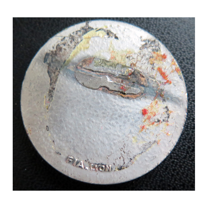 LA DIEPPOISE : rondache argentée du Dragueur la Dieppoise FIA sans attache