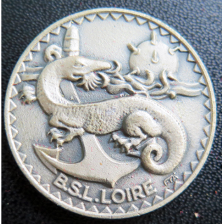 B.S.L LOIRE : rondache argentée du B.S.L LoireFIA sans attache