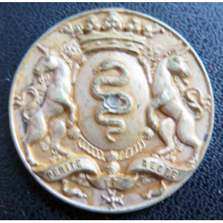 COLBERT: rondache argentée du Croiseur Colbert Arthus Bertrand sans attache