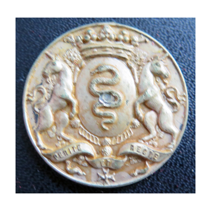 COLBERT: rondache argentée du Croiseur Colbert Arthus Bertrand sans attache