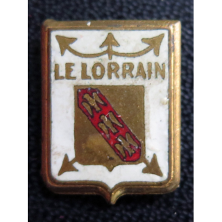 LE LORRAIN : Insigne de boutonnière le Lorrain en émail sans attache