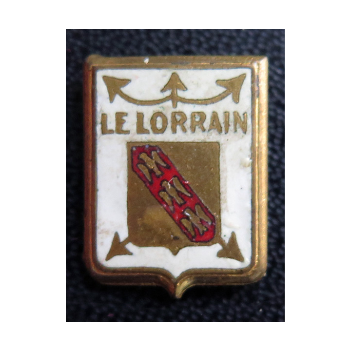 LE LORRAIN : Insigne de boutonnière le Lorrain en émail sans attache
