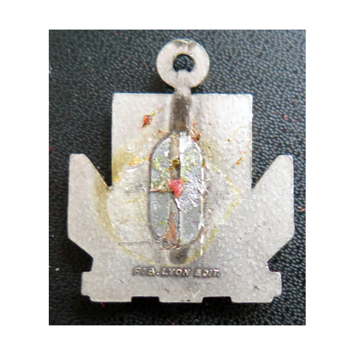 ALENÇON : Insigne du Dragueur océanique Alençon argenté FIA sans attache