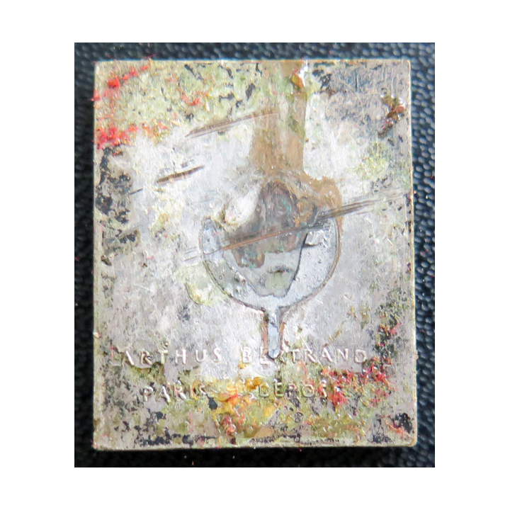 L'ALGÉRIE : Insigne 1939 du Croiseur l'Algérie ABPD Arthus Bertrand Paris Déposé en émail