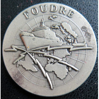 FOUDRE : Rondache argentée du bâtiment Foudre FIA sans attache