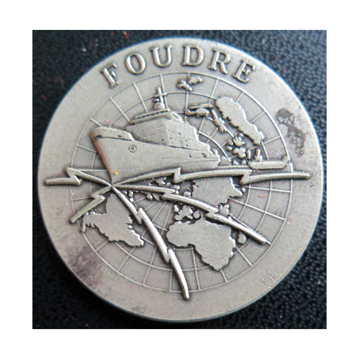 FOUDRE : Rondache argentée du bâtiment Foudre FIA sans attache