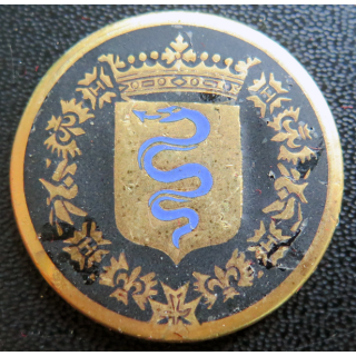 COLBERT : Rondache émaillée du Croiseur Colbert A.B Paris sans attache