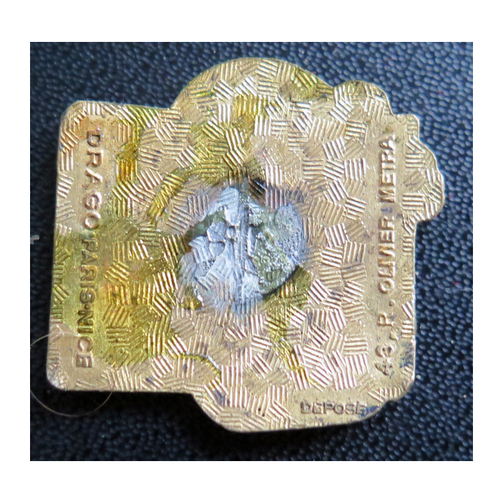 LCT 696 : insigne du LCT 696 Indo Drago Paris Nice en émail sans attache