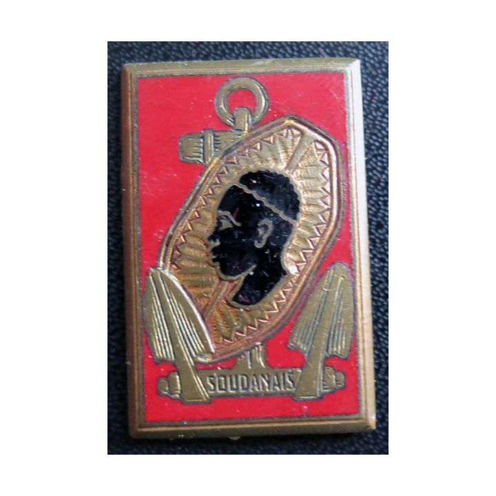SOUDANAIS : insigne de l'escorteur Soudanais en émail sans attache