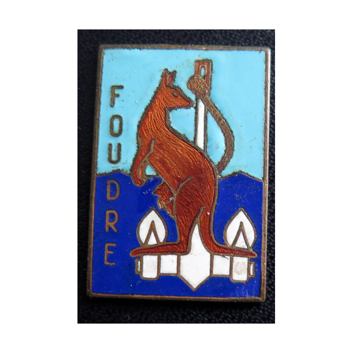 FOUDRE : insigne du Foudre éclat surfacique émail sans attache