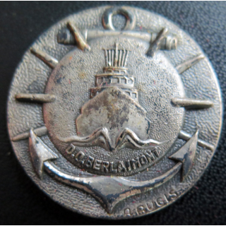 BERLAIMONT : rondache argentée du dragueur océanique Berlaimont Augis sans attache