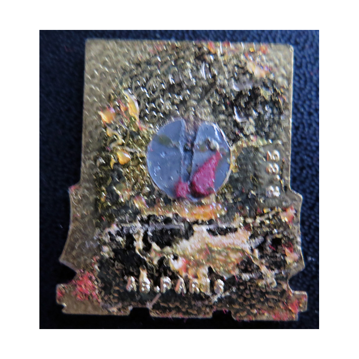 AULNE : insigne du bateau transport Aulne A.B Paris en émail sans attache