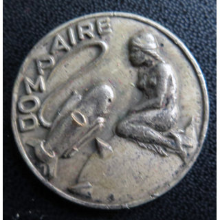 DOMPAIRE : rondache argentée du dragueur océanique Dompaire FIA sans attache