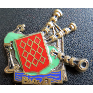 BLAVET : insigne du bâtiment de débarquement de chars Augis émail sans attache