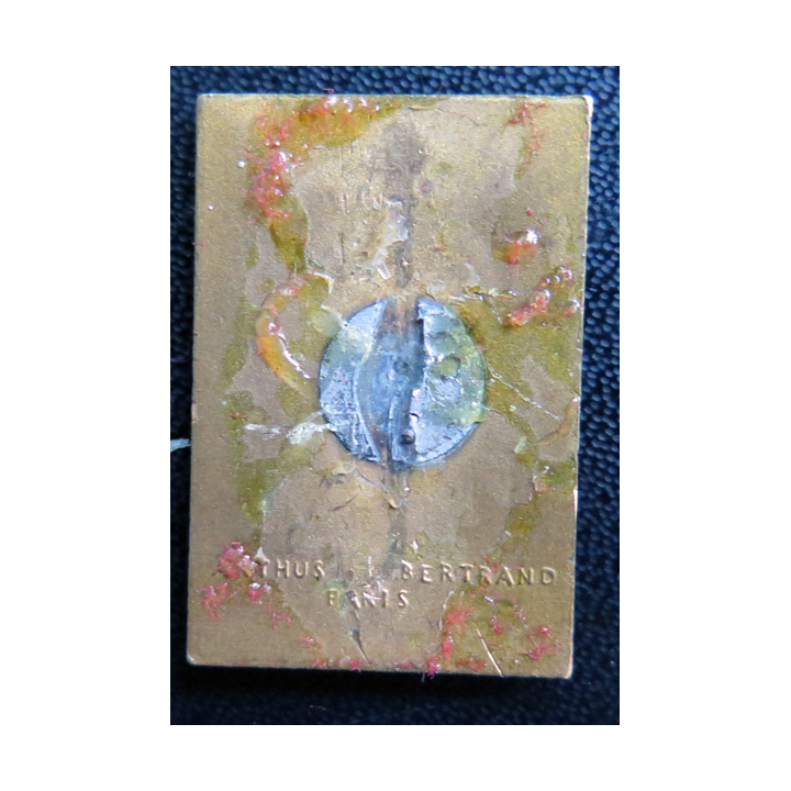 LA GRANDIERE : insigne de l'aviso colonial La Grandière Arthus Bertrand Paris en émail sans attache