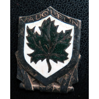 VAUQUELIN : insigne de l'écorceur d'escadre Vauquelin Arthus Bertrand Paris en émail sans attache