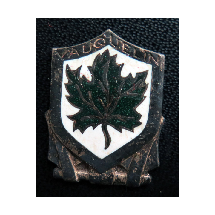 VAUQUELIN : insigne de l'écorceur d'escadre Vauquelin Arthus Bertrand Paris en émail sans attache