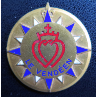 LE VENDÉEN : insigne de l'escorteur rapide Le Vendéen Arthus Bertrand Paris en émail sans attache