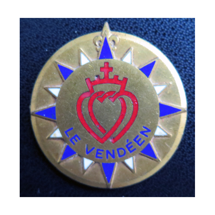 LE VENDÉEN : insigne de l'escorteur rapide Le Vendéen Arthus Bertrand Paris en émail sans attache