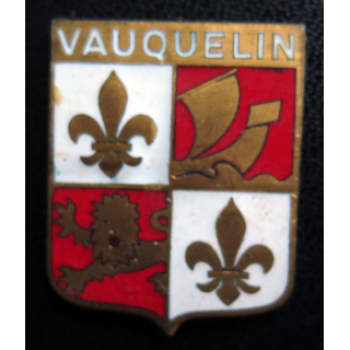 VAUQUELIN : insigne de lescorteur d'escadre Vauquelin en émail sans attache