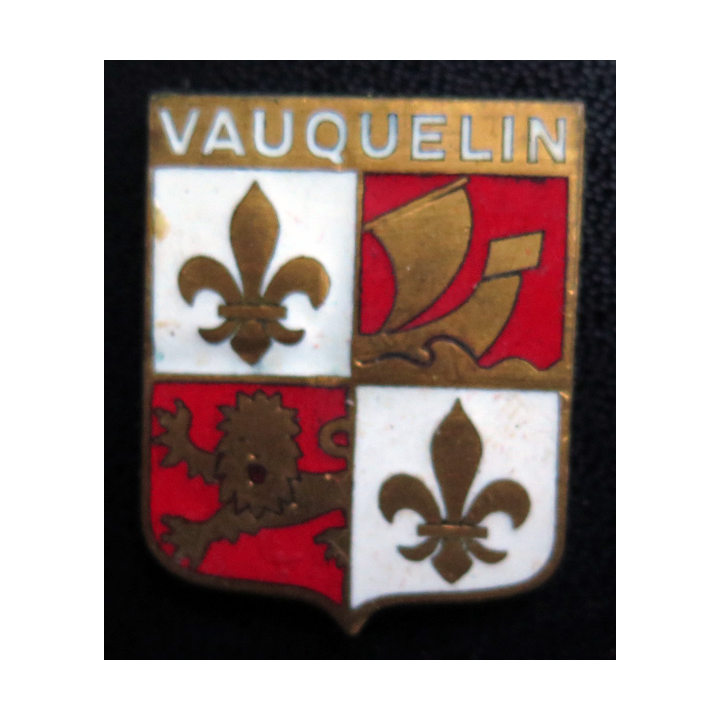 VAUQUELIN : insigne de lescorteur d'escadre Vauquelin en émail sans attache