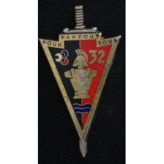 32° RÉGIMENT DU GÉNIE (DRAGO 2134) PLAT SANS ATTACHE