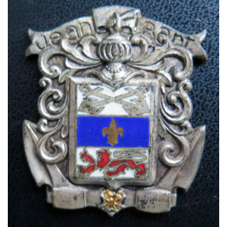 JEAN BART : insigne du bâtiment de ligne Jean Bart en émail sans attache