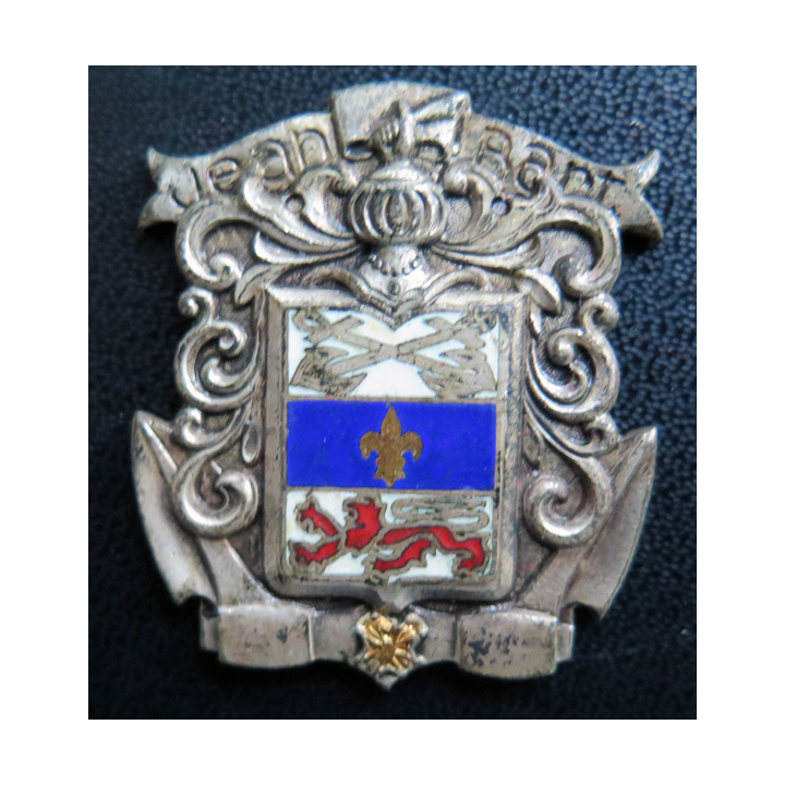 JEAN BART : insigne du bâtiment de ligne Jean Bart en émail sans attache