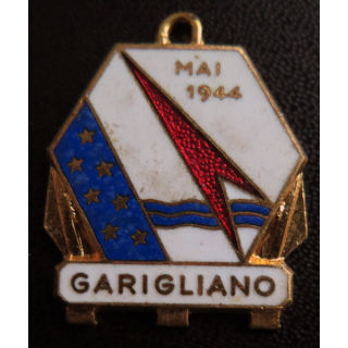 GARIGLIANO : insigne du dragueur océanique Garigliano (AUgis) en émail sans attache